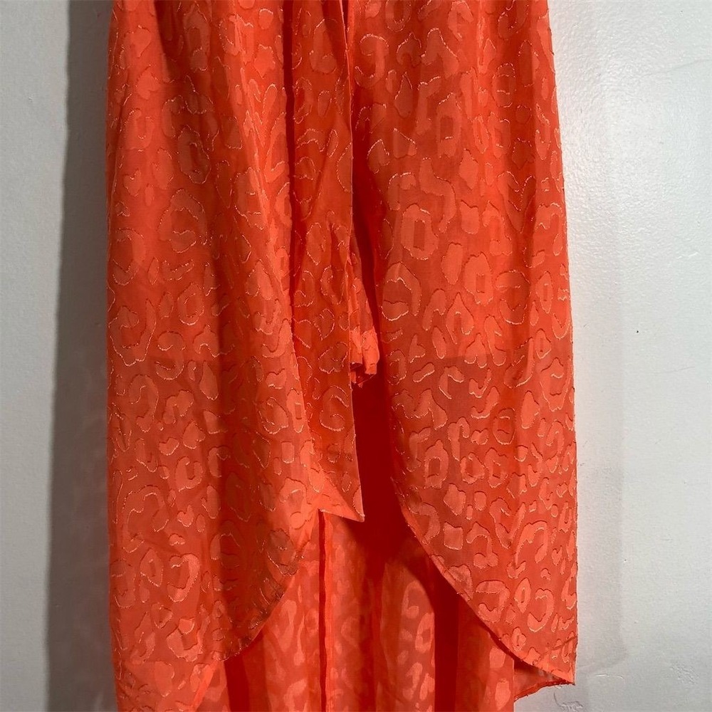 Guess Women's Sleeveless Wrap Romper Orange Size 2 Summer Casual - Picture 16 of 16